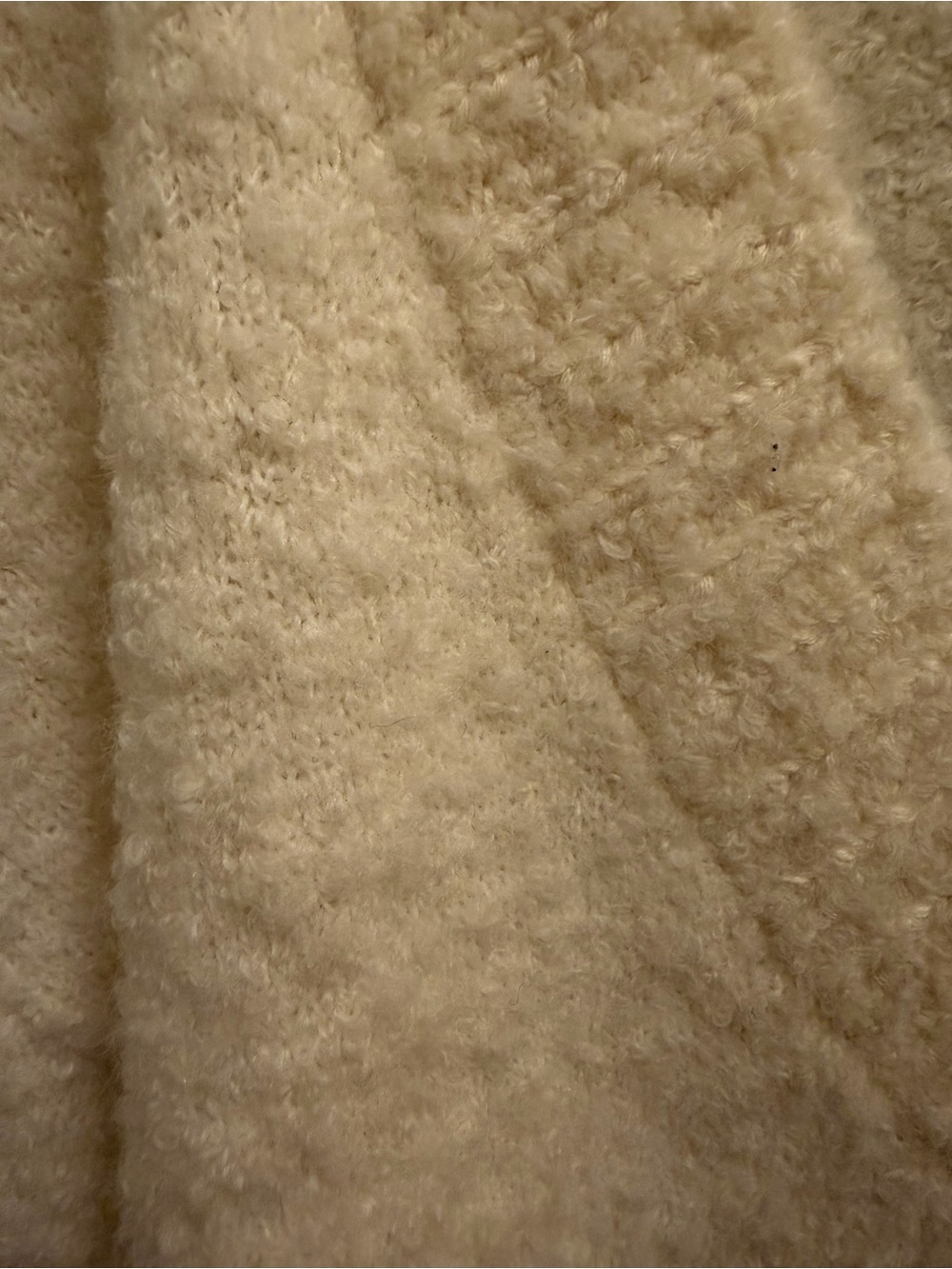 Cream V Neck Sweater - Picture 5 of 9